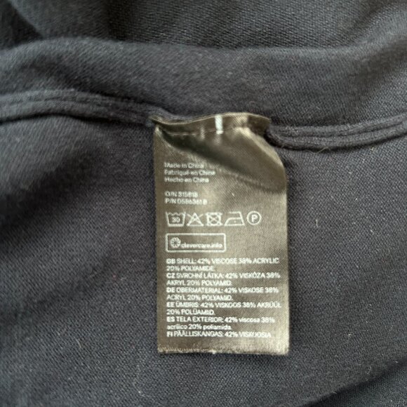 H&M Retro Navy Blue Sweater with Red & White Side Stripes – Small - Picture 7 of 9